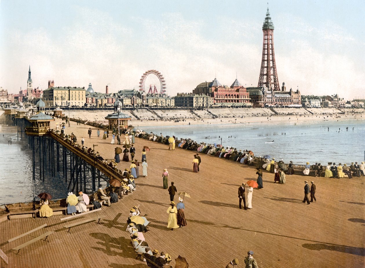 Blackpool vanaf North Pier door English School