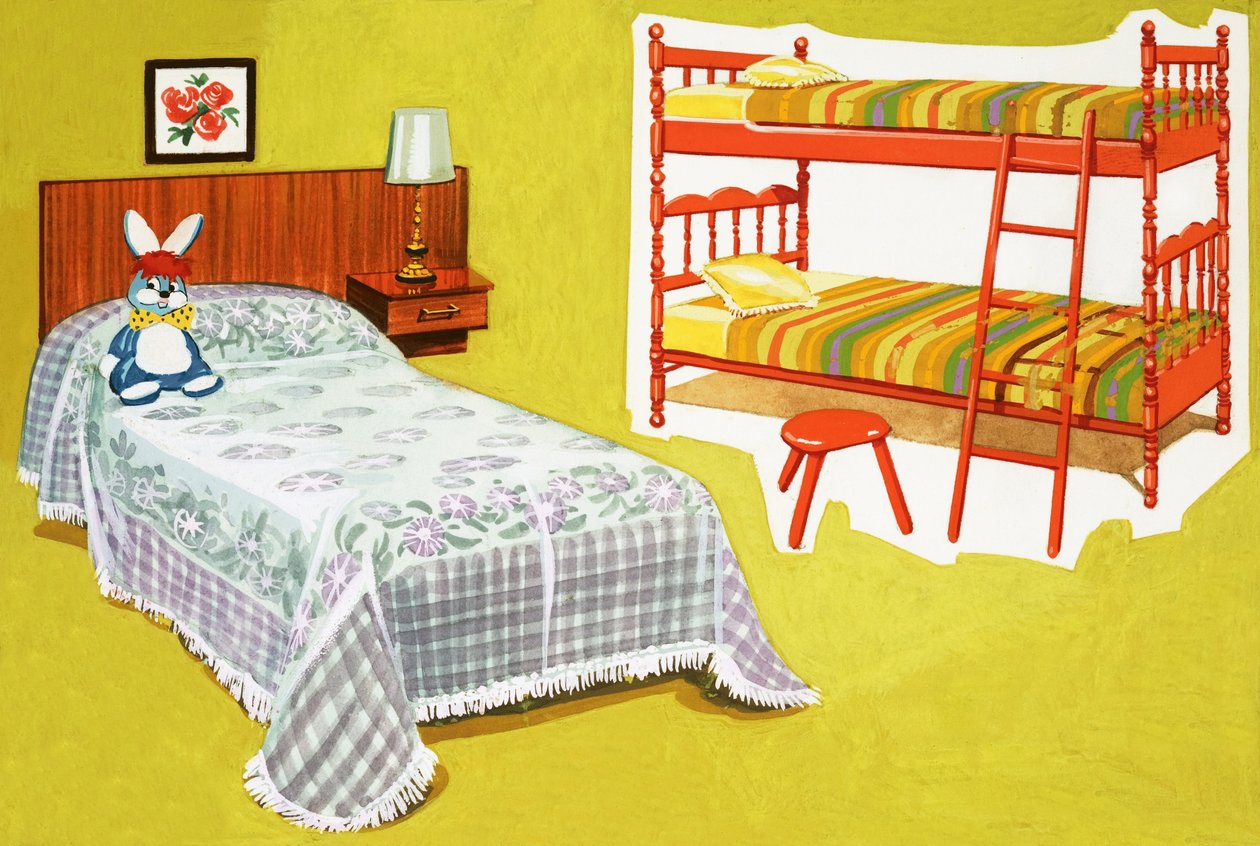 Kinderbed en stapelbed door English School
