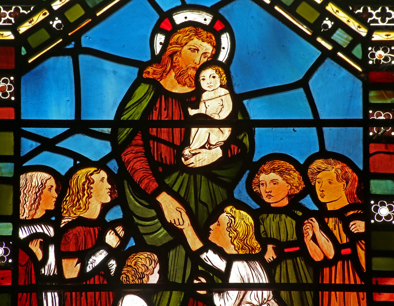 Christus zegent kinderen door English School