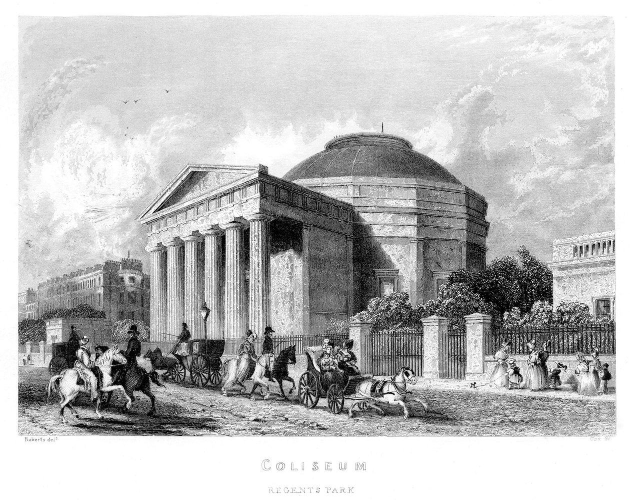 Coliseum, Regents Park, 1837 door English School