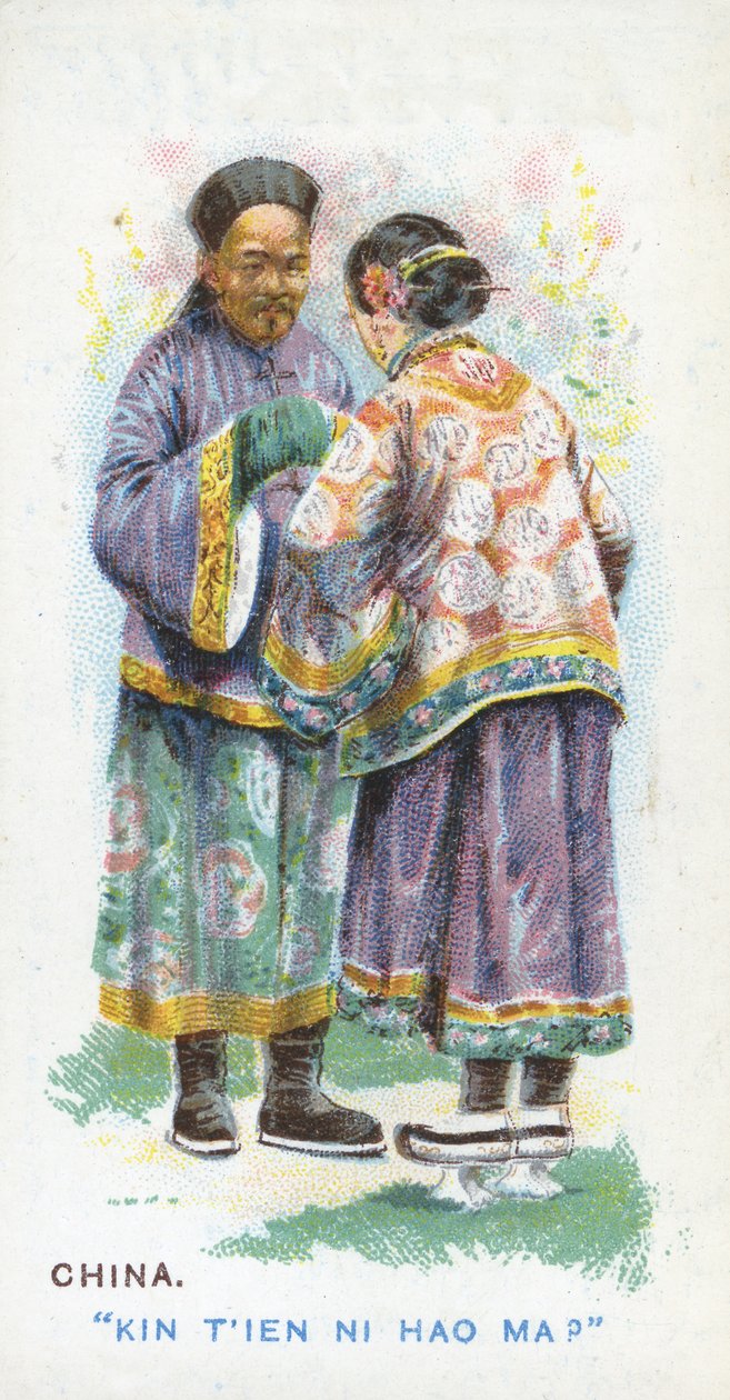 Gebruikelijke Groet in China, 1907 door English School