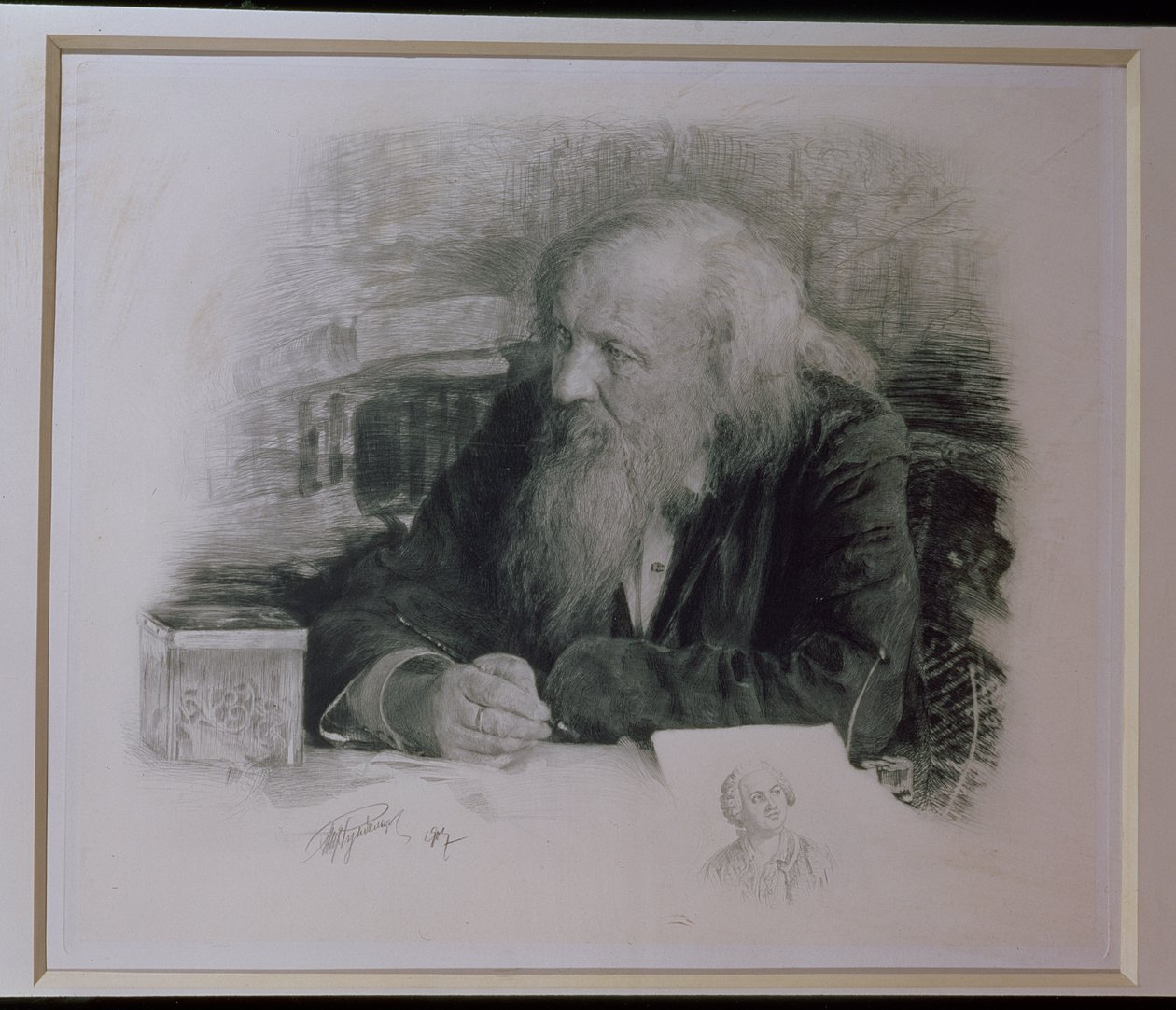 Dimitry Ivanovich Mendelejev (1834-1907) door English School
