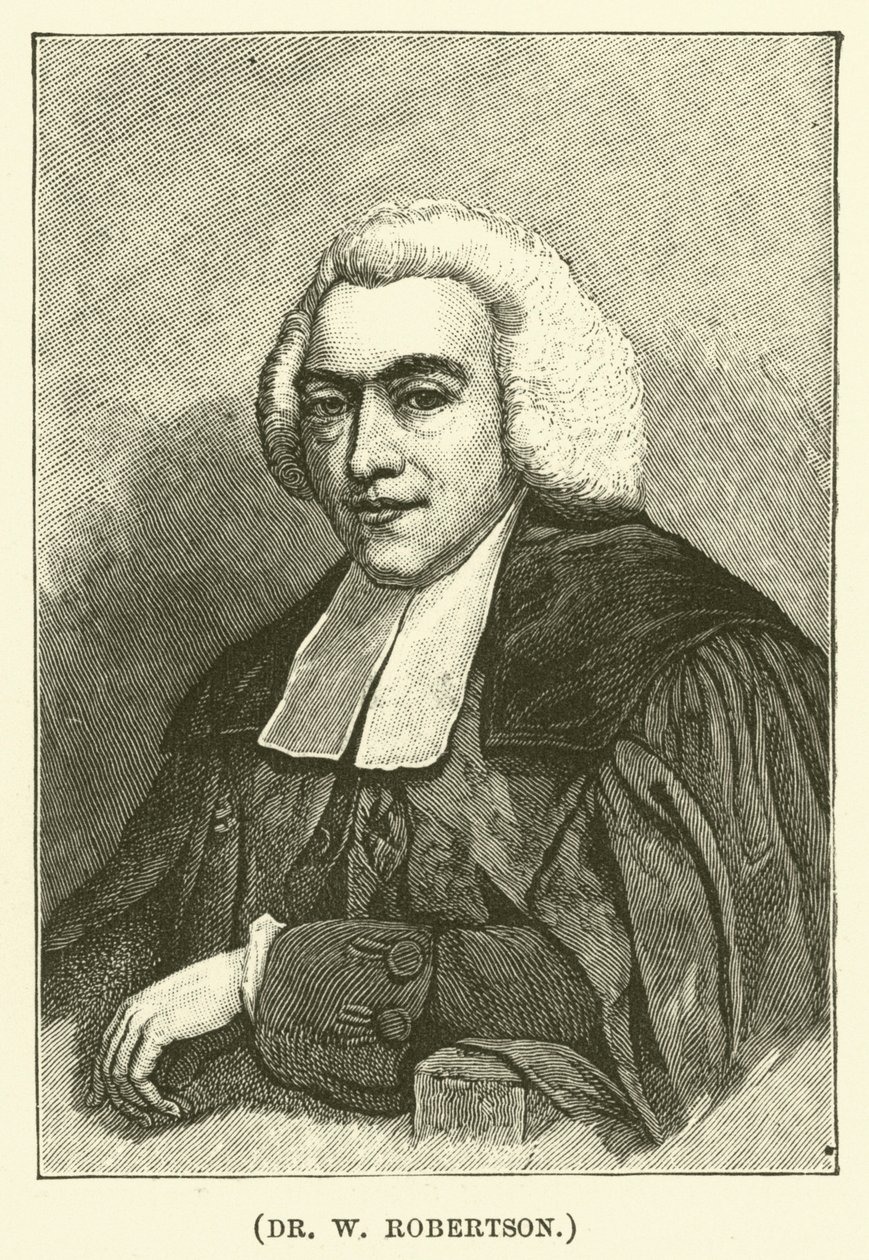 Dr W Robertson (gravure) door English School