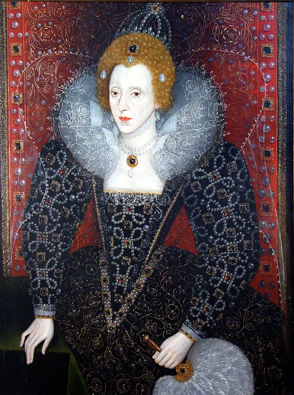 Elizabeth I (1533-1603), ca. 1590 door English School