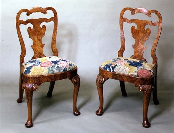 Engelse stoelen, begin 18e eeuw door English School