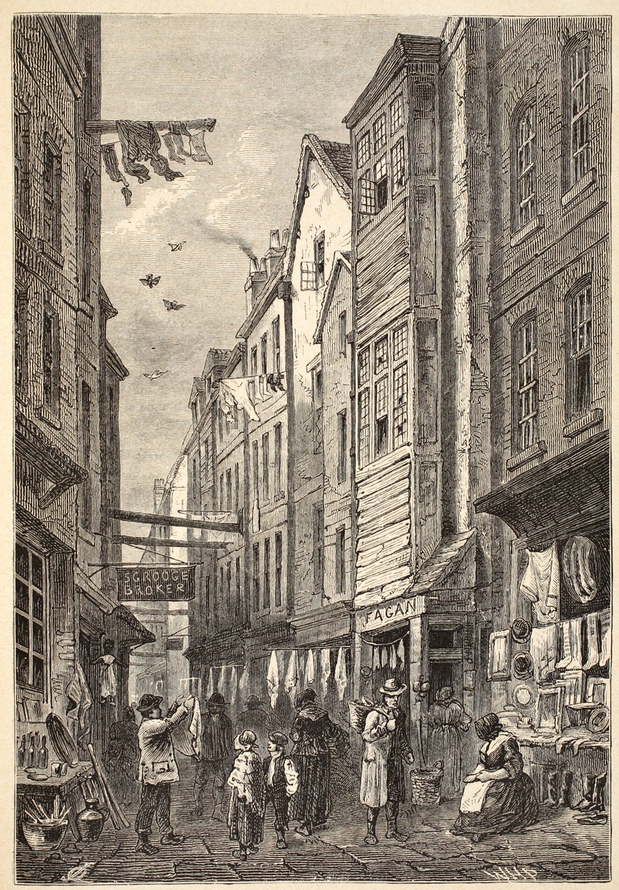 Field Lane rond 1840 door English School