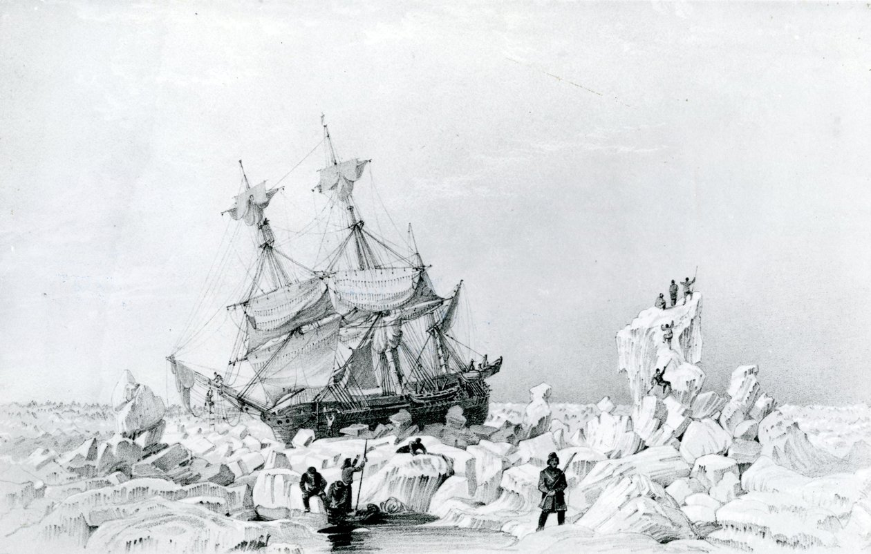 HMS Terror vastgehouden op ijs door English School