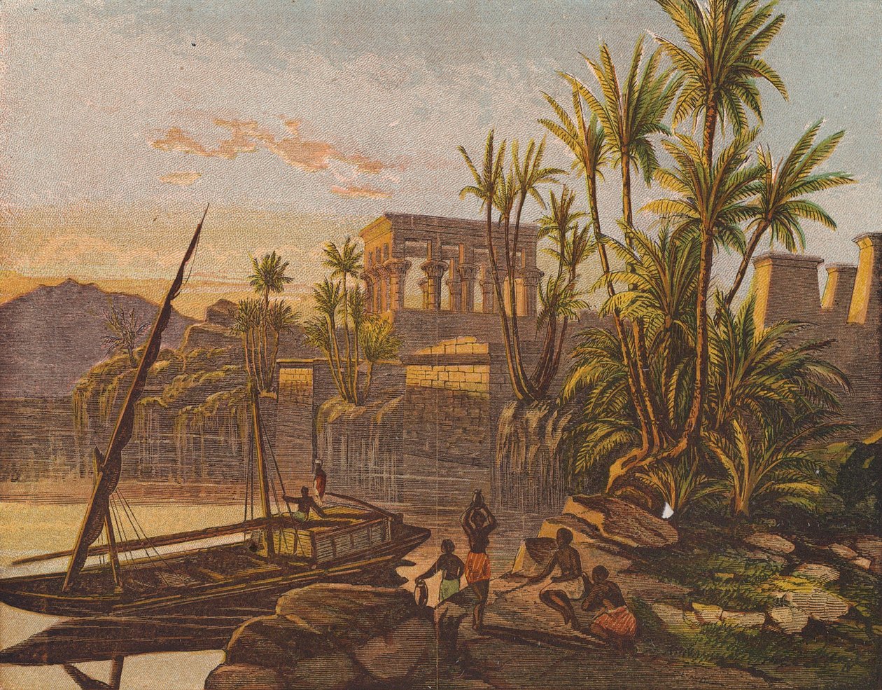 Eiland Philae, Egypte door English School