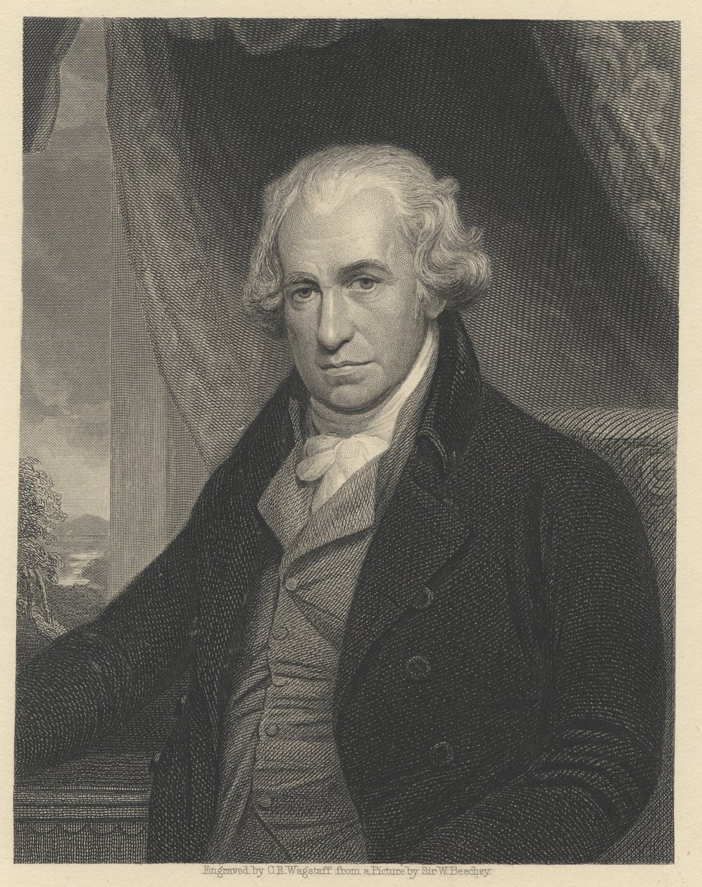 James Watt (gravure) door English School