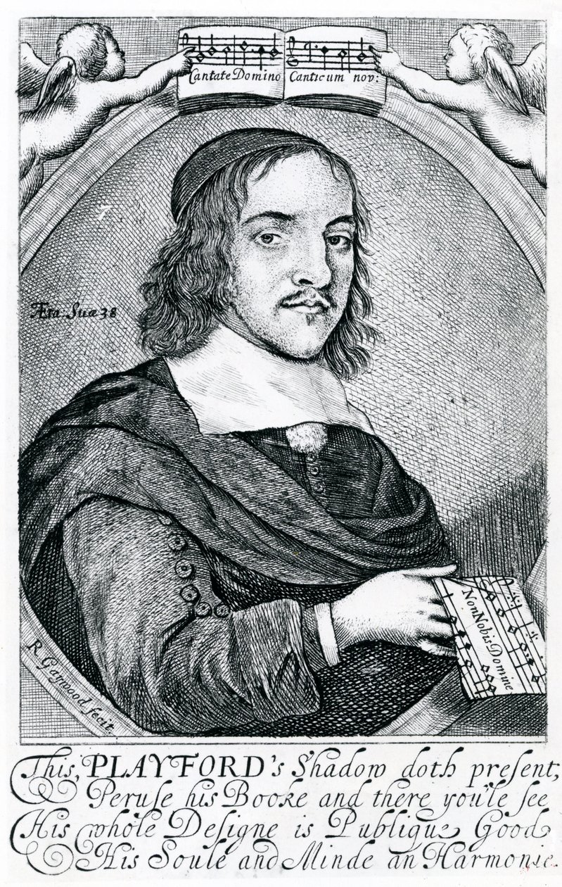 John Playford (1623-c.1686) (gravure) door English School