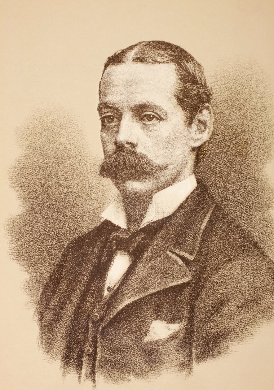 Lord Randolph Henry Spencer Churchill, c.1890 door English School