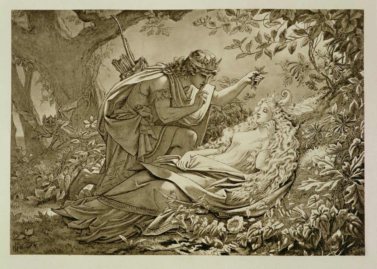 Oberon en Titania door English School