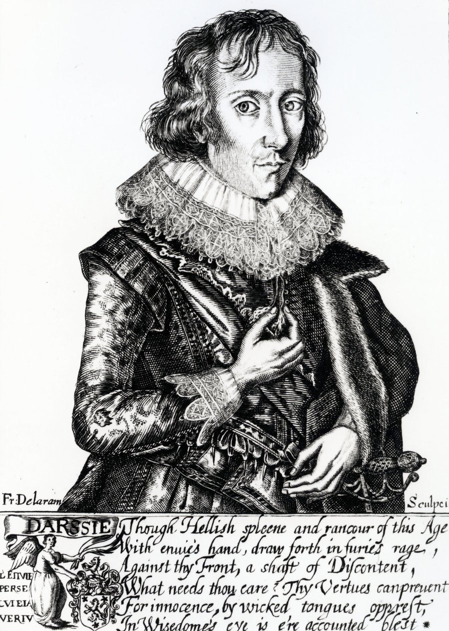 Portret van Abraham Darssie door English School