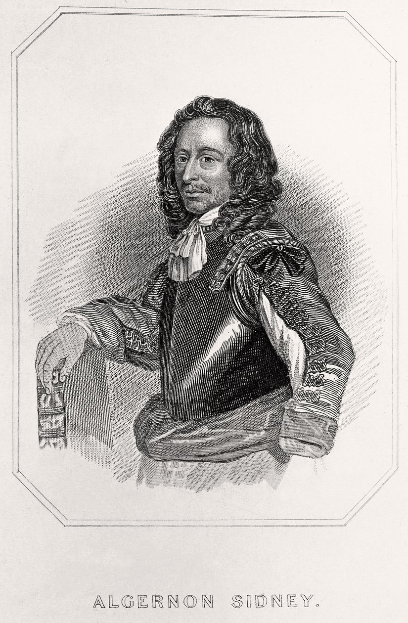 Portret van Algernon Sidney door English School
