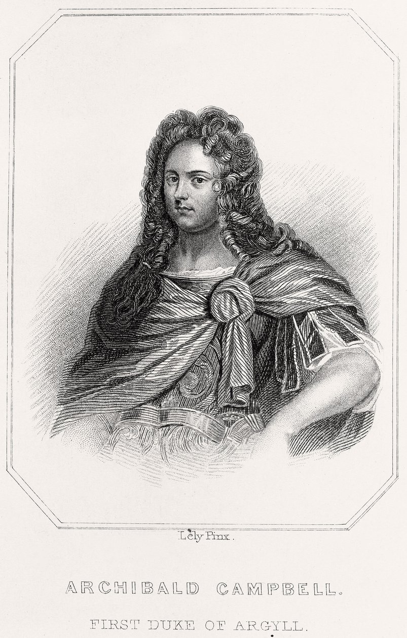 Portret van Archibald Campbell door English School
