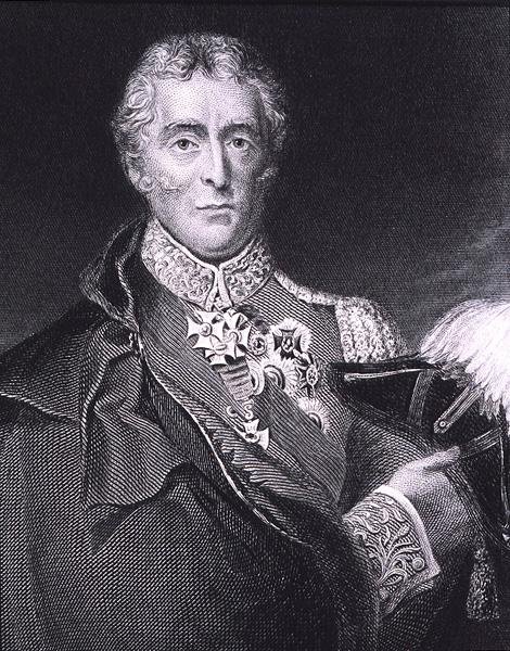 Portret van Arthur Wellesley door English School