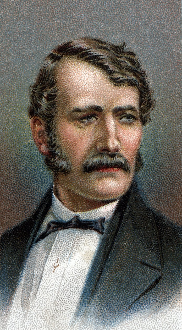 Portret van David Livingstone door English School
