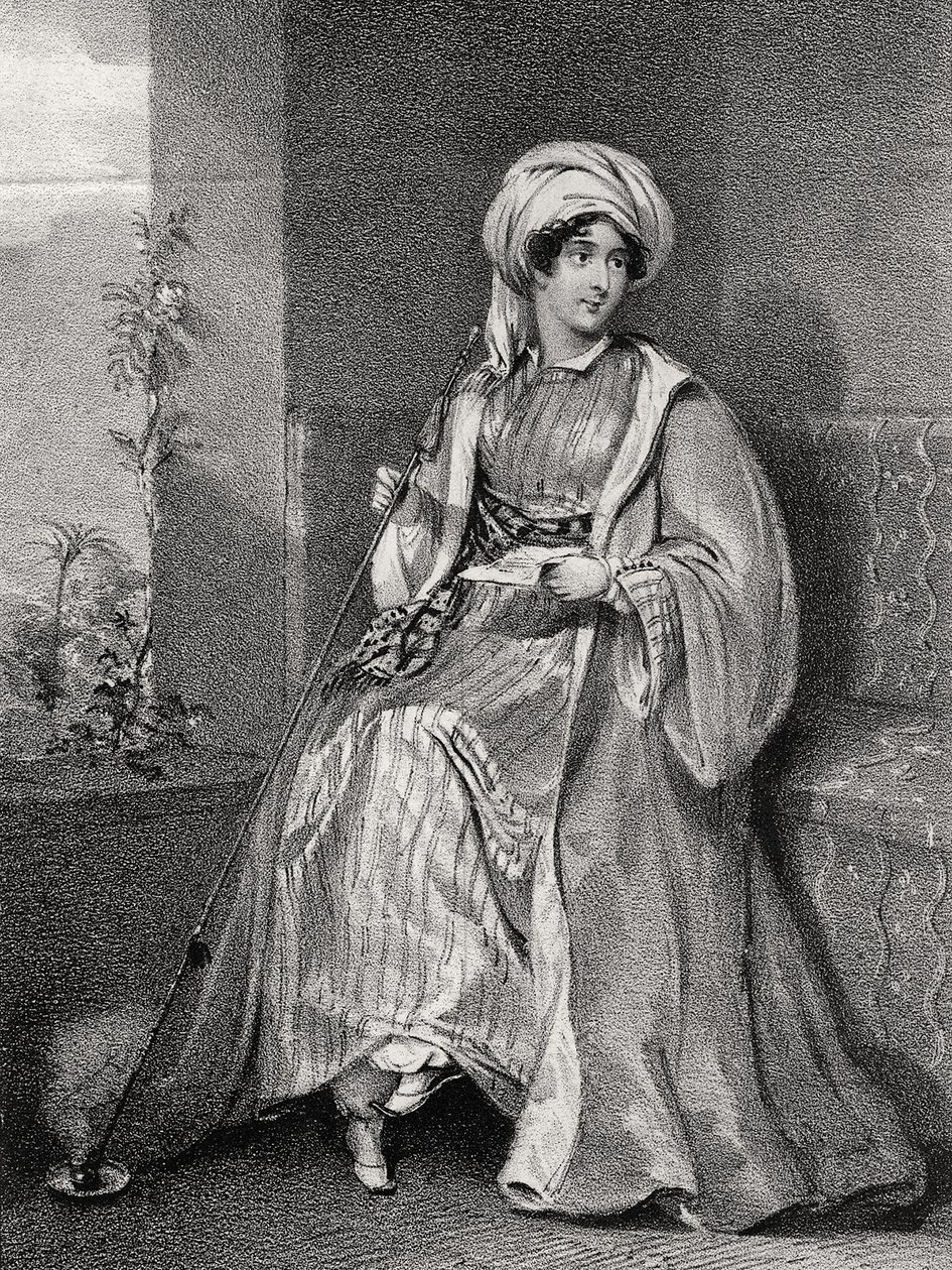 Portret van Lady Hester Stanhope door English School
