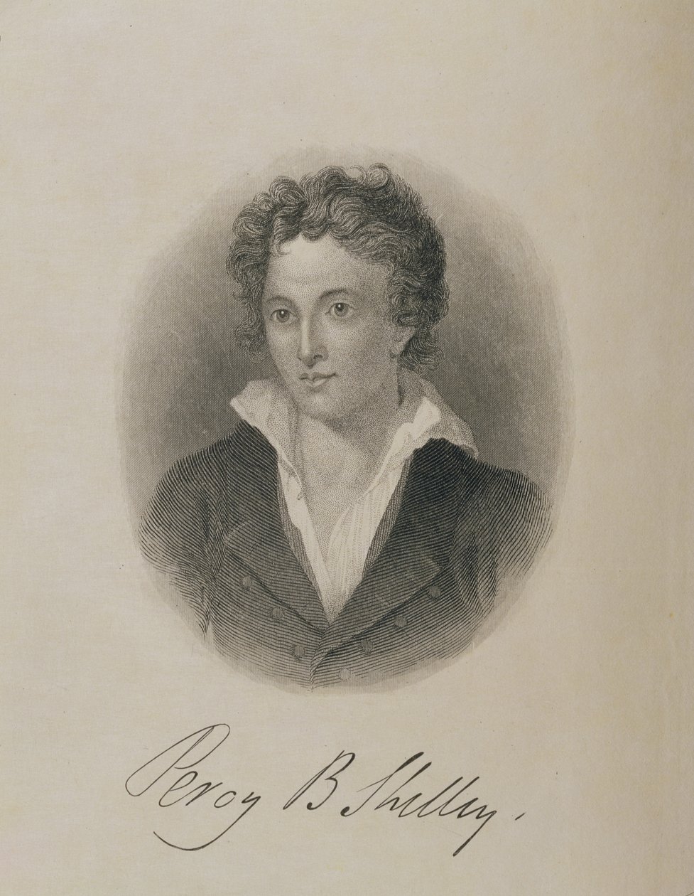Portret van Percy Bysshe Shelley (1792-1822) door English School