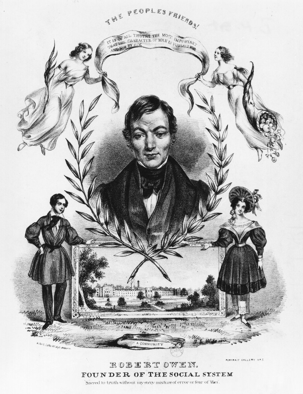 Robert Owen (1771-1858) door English School