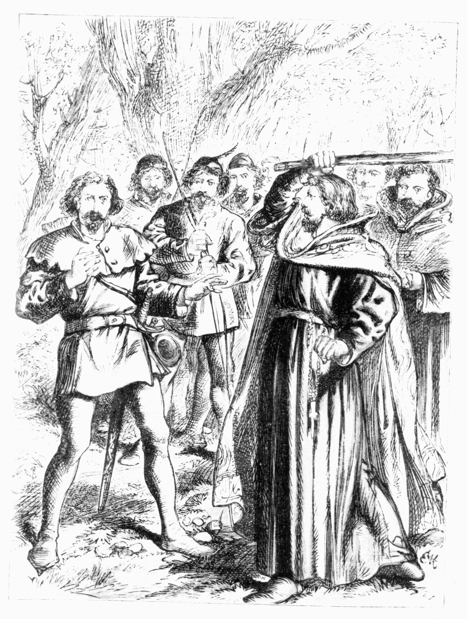 Robin Hood en Koning Richard I (1157-99) door English School