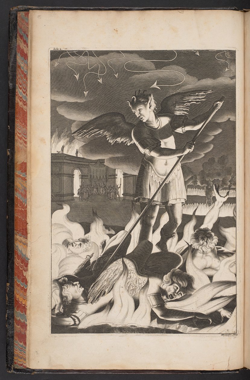 Satan uit Paradise Lost van John Milton door English School