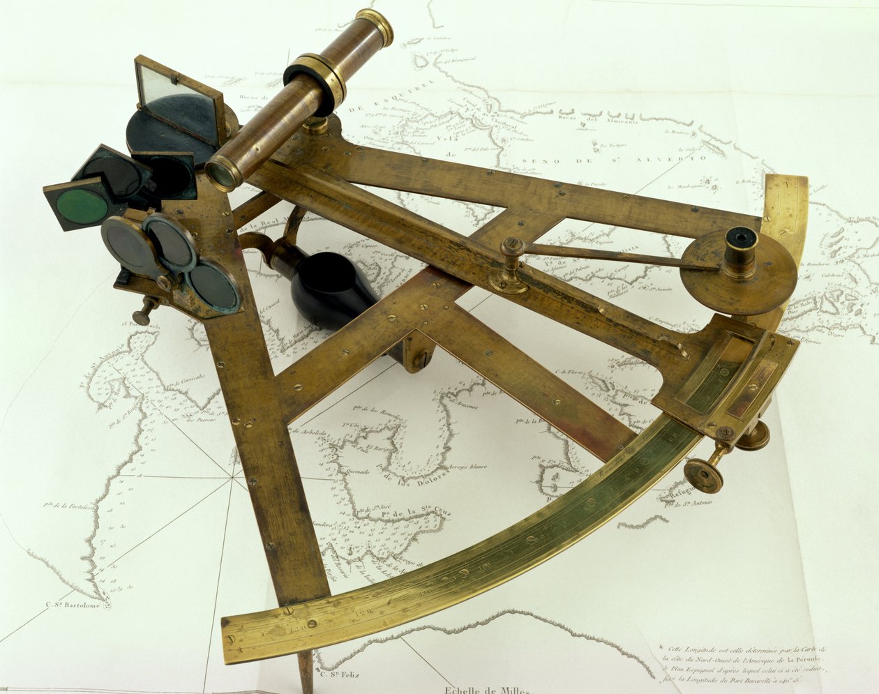 Sextant, Engels (messing) door English School