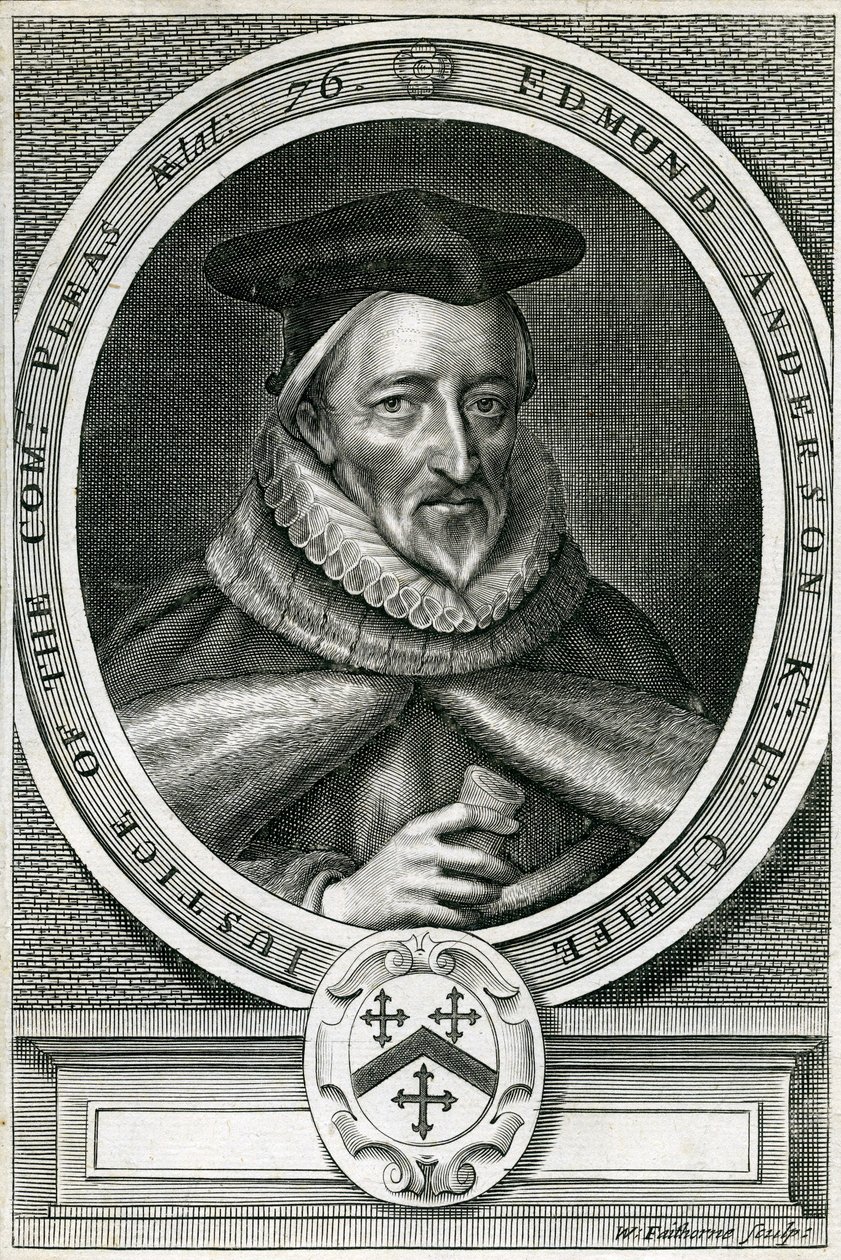 Sir Edmund Anderson (1530-1605) door English School