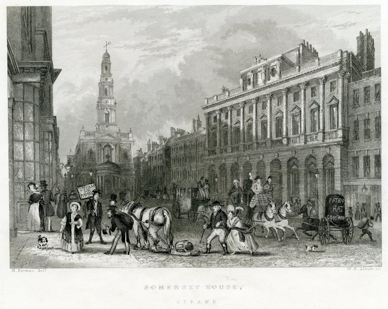 Somerset House, Strand door English School