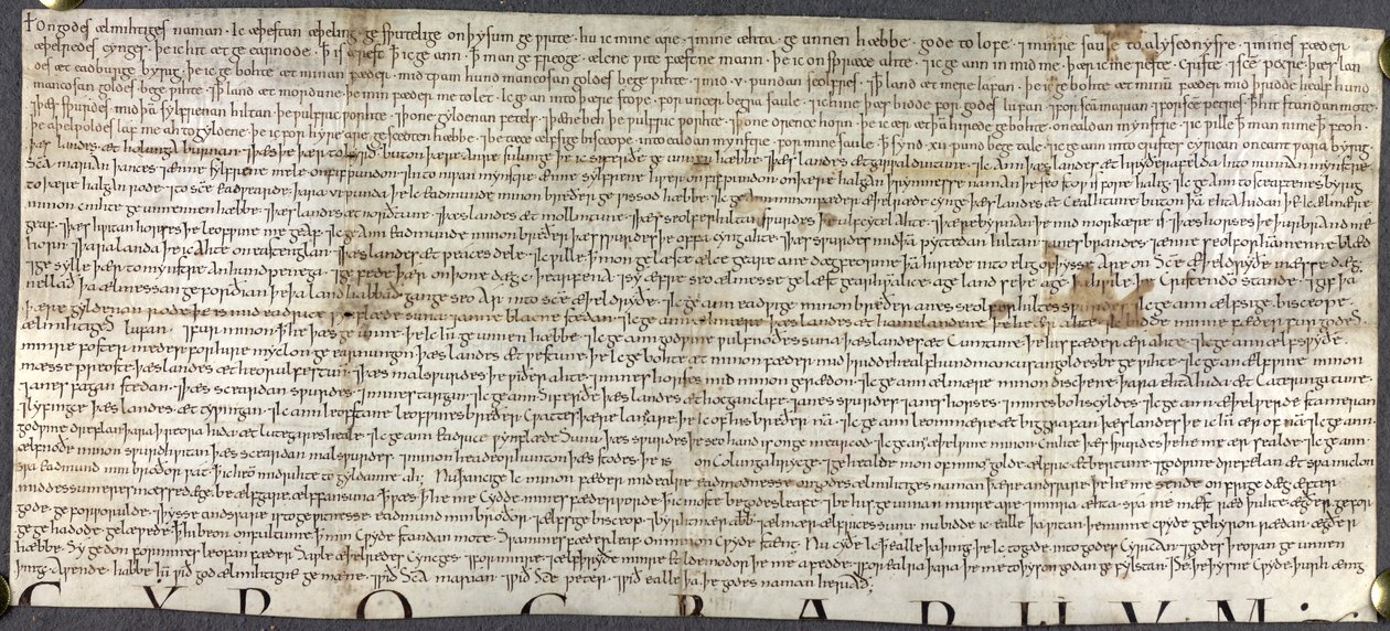 Stowe Charter 37, Testament van Ætheling Æthelstan door English School