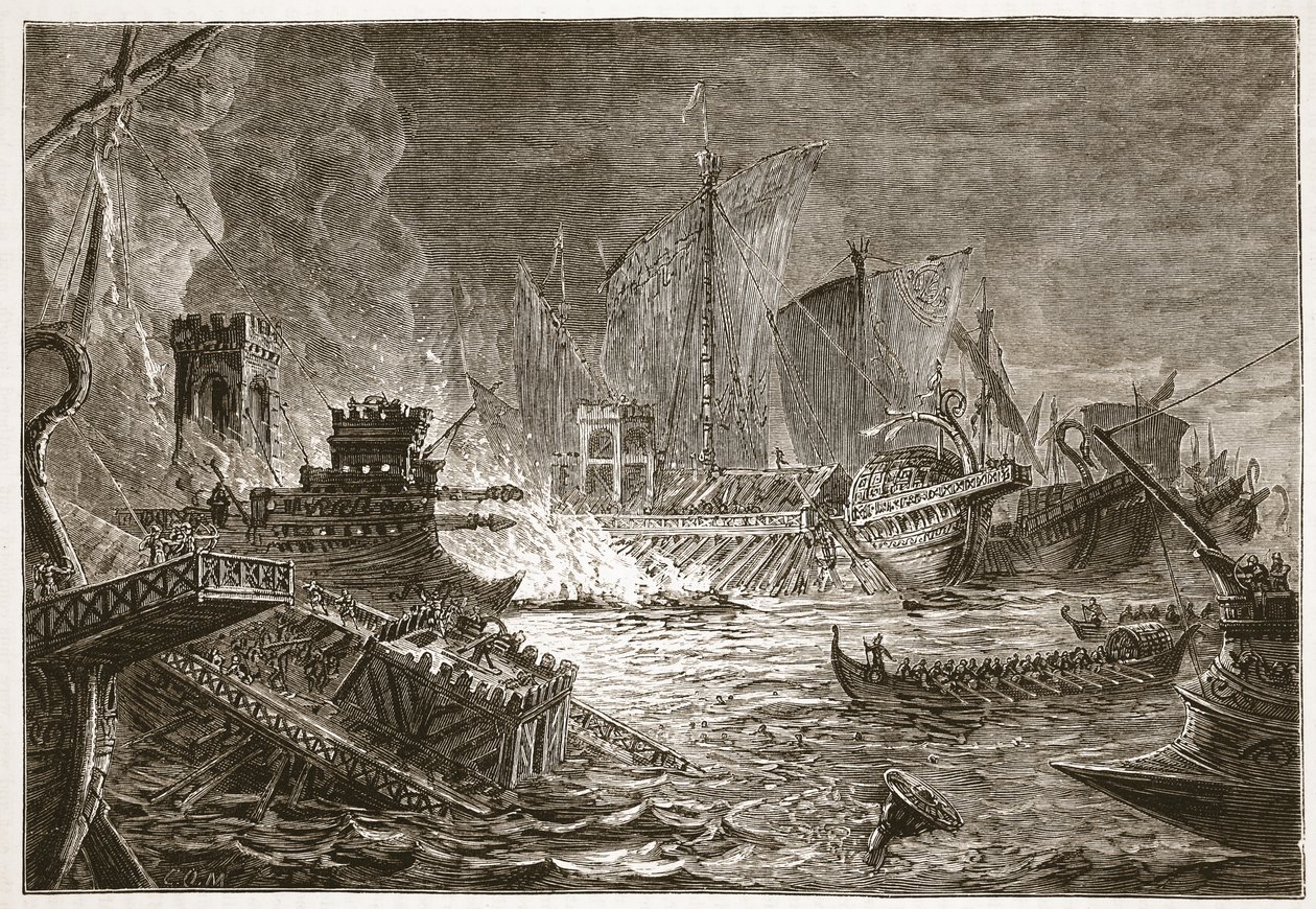 De Slag bij Actium door English School