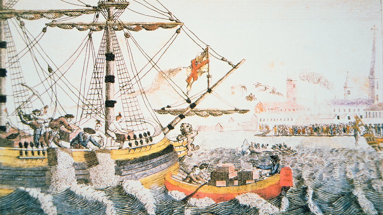 De Boston Tea Party door English School