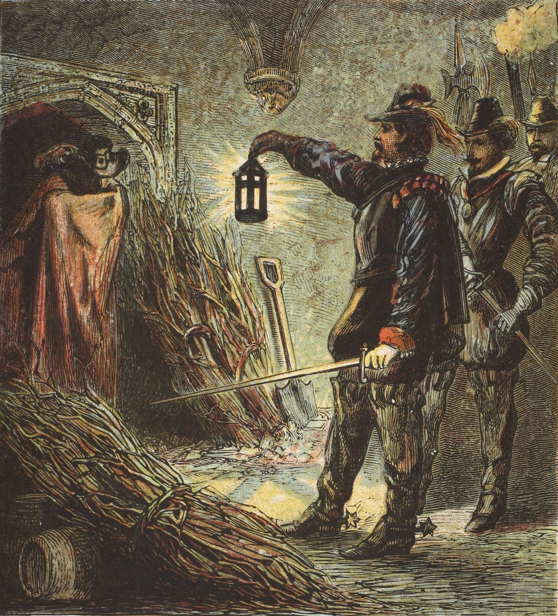 De gevangenneming van Guy Fawkes door English School