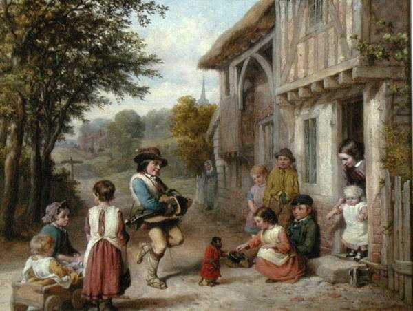 De Draaiorgelspeler door English School