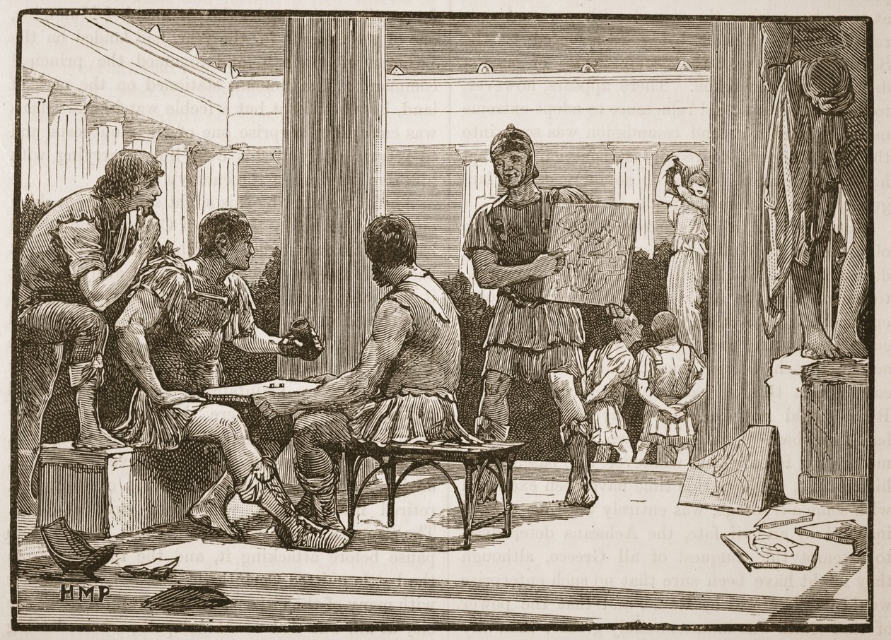 De Romeinen in Korinthe door English School