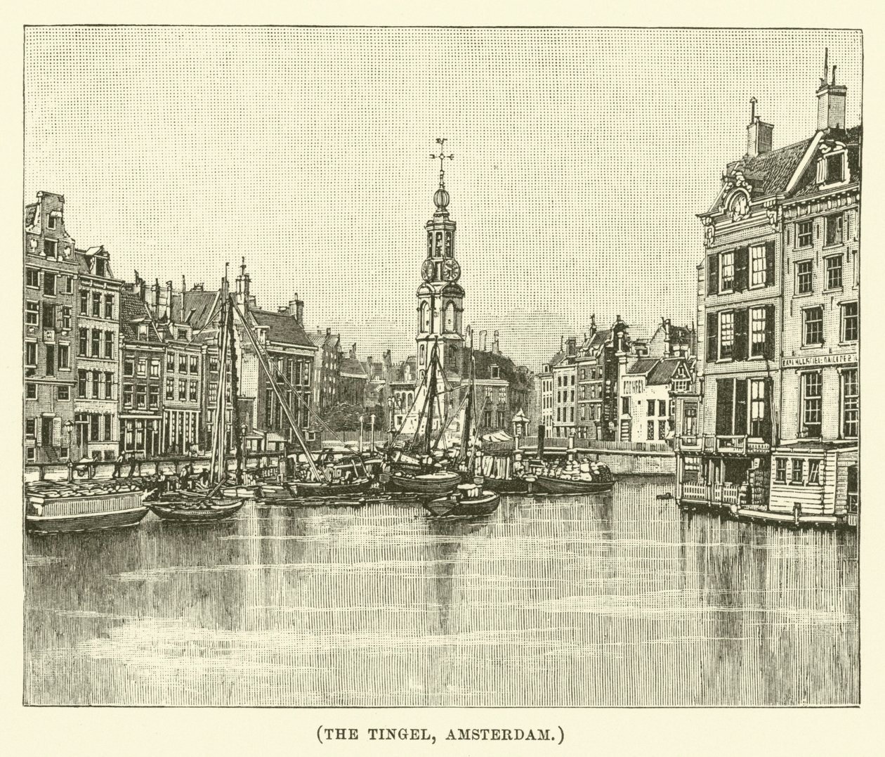 The Tingel, Amsterdam (engraving) door English School