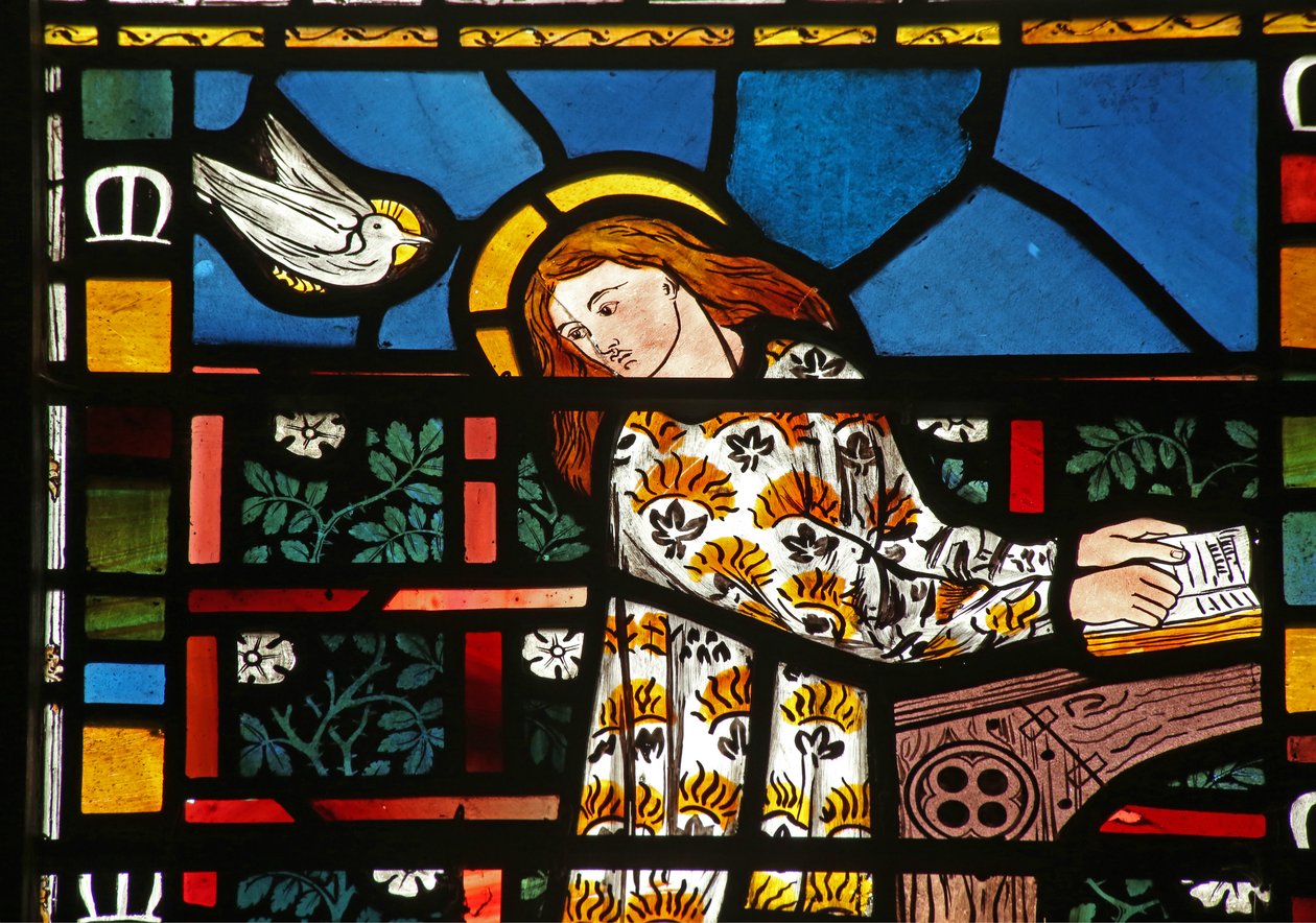De Maagd Maria bij de Aankondiging door English School