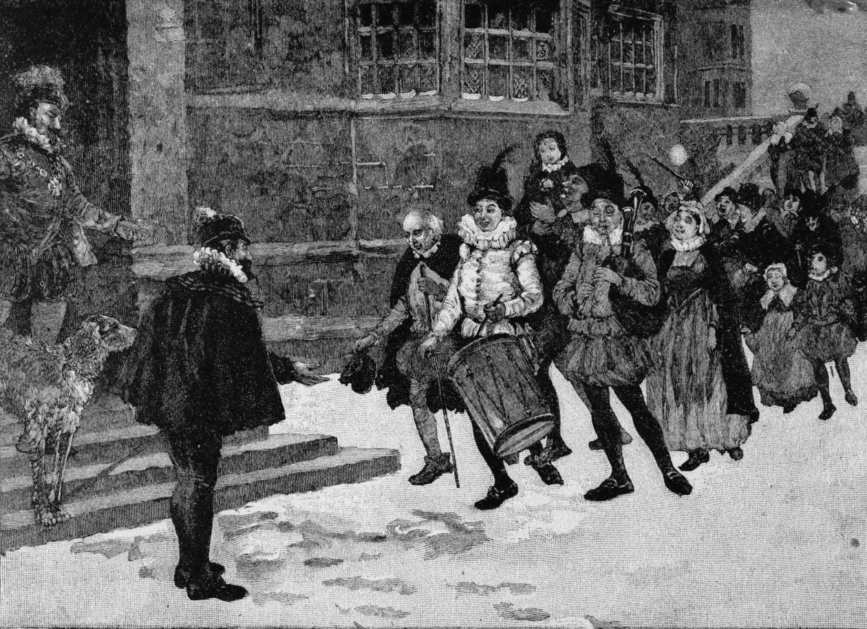 Tudor Wassailing door English School