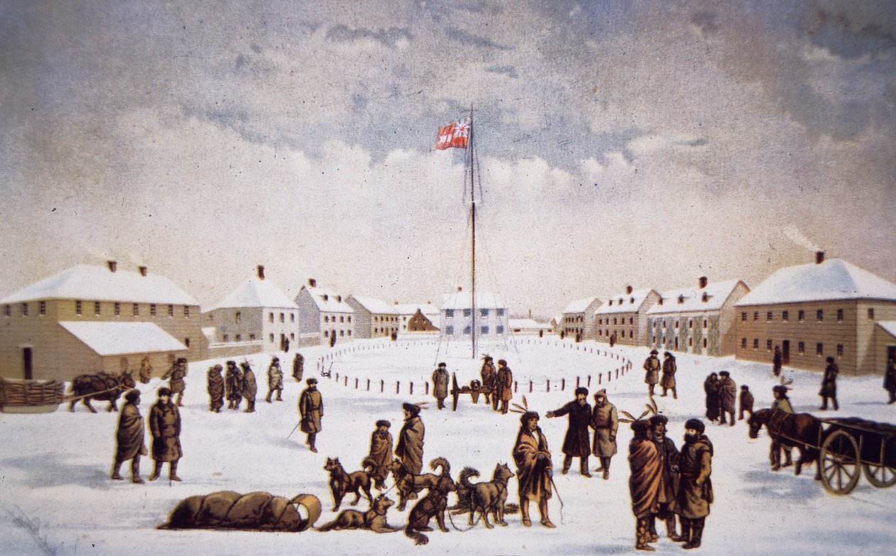 Uitzicht op Fort Garry door English School