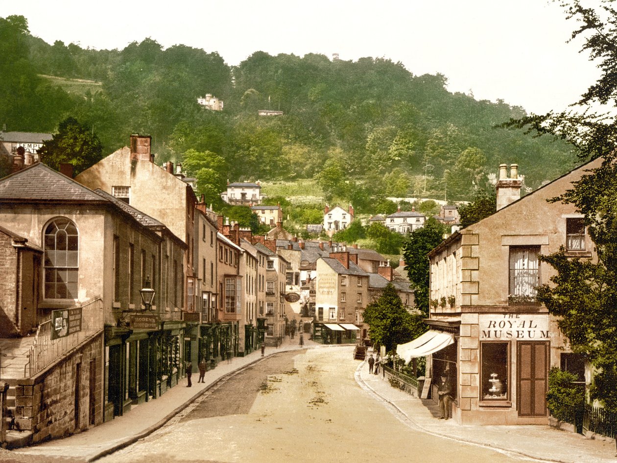 Uitzicht op Matlock Bath door English School