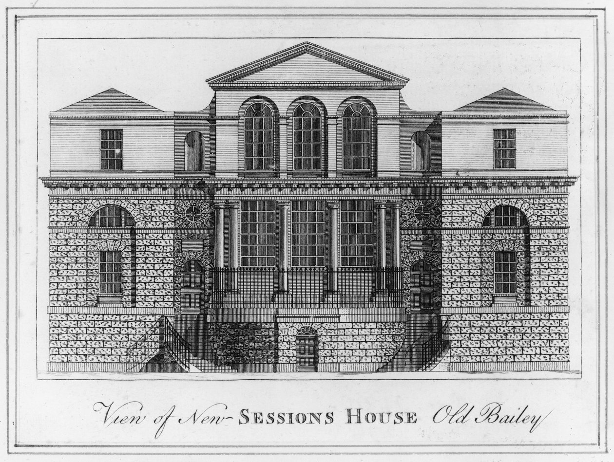 Uitzicht op New Sessions House Old Bailey door English School