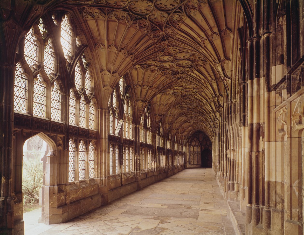 Uitzicht op de Kloosters, c.1355 door English School