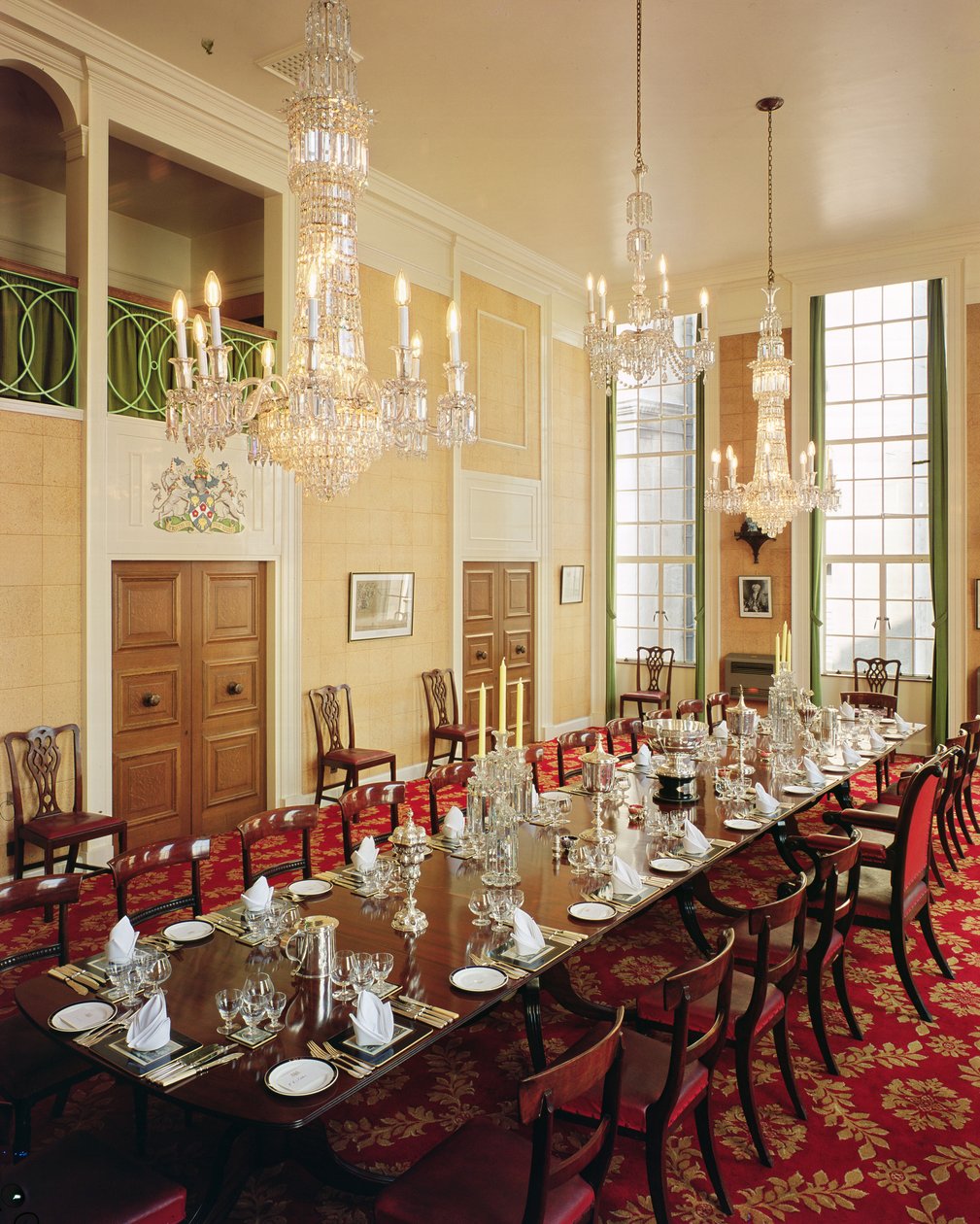 Uitzicht op de Livery Hall door English School