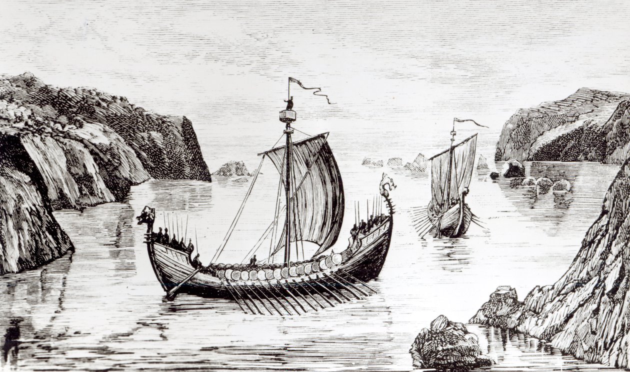 Vikingschepen door English School