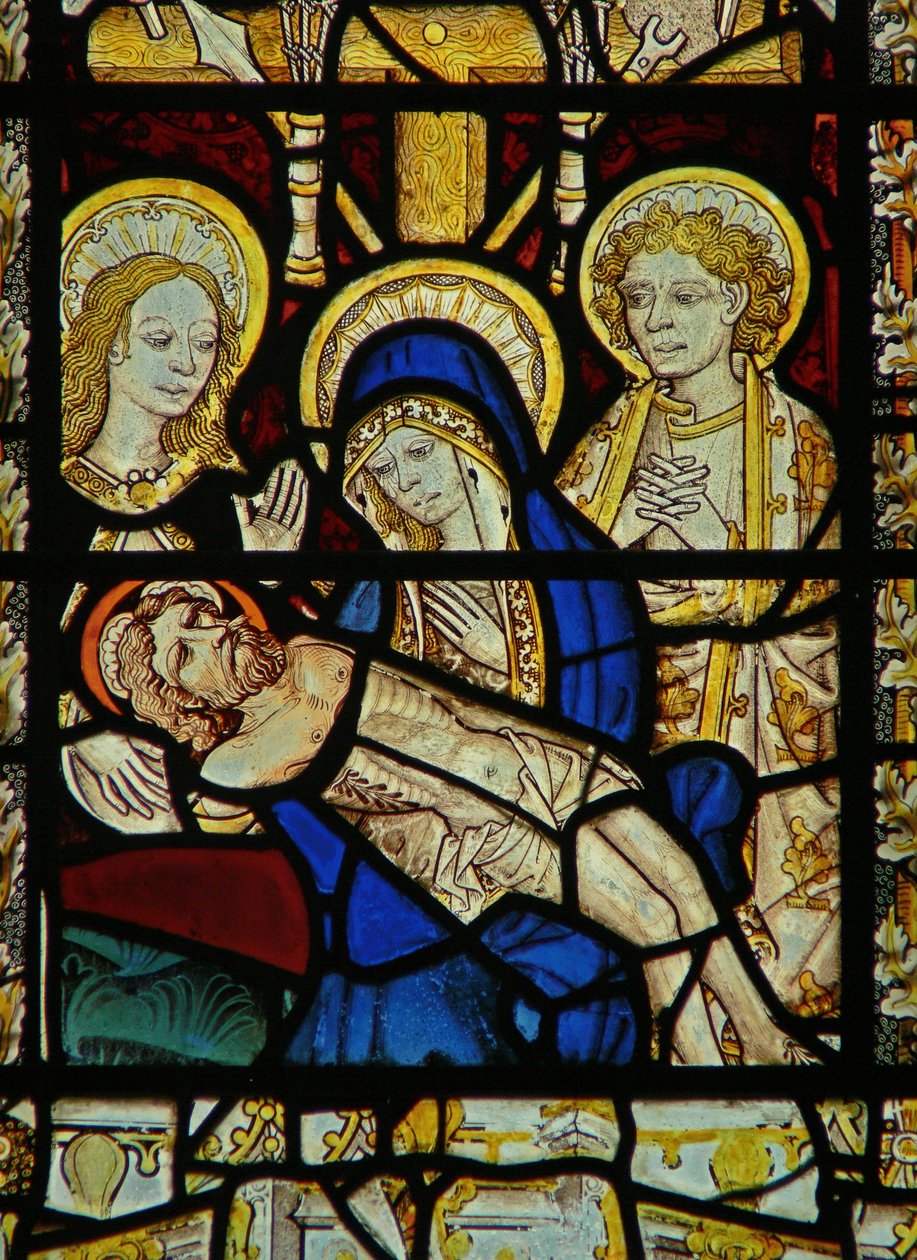 Raam met Pietà door English School