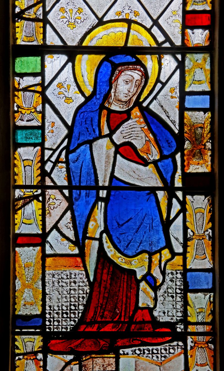 Raam nr. 4 met de Maagd Maria door English School