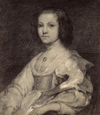 Jonge Vrouw in Kostuum, c.1630 door English School