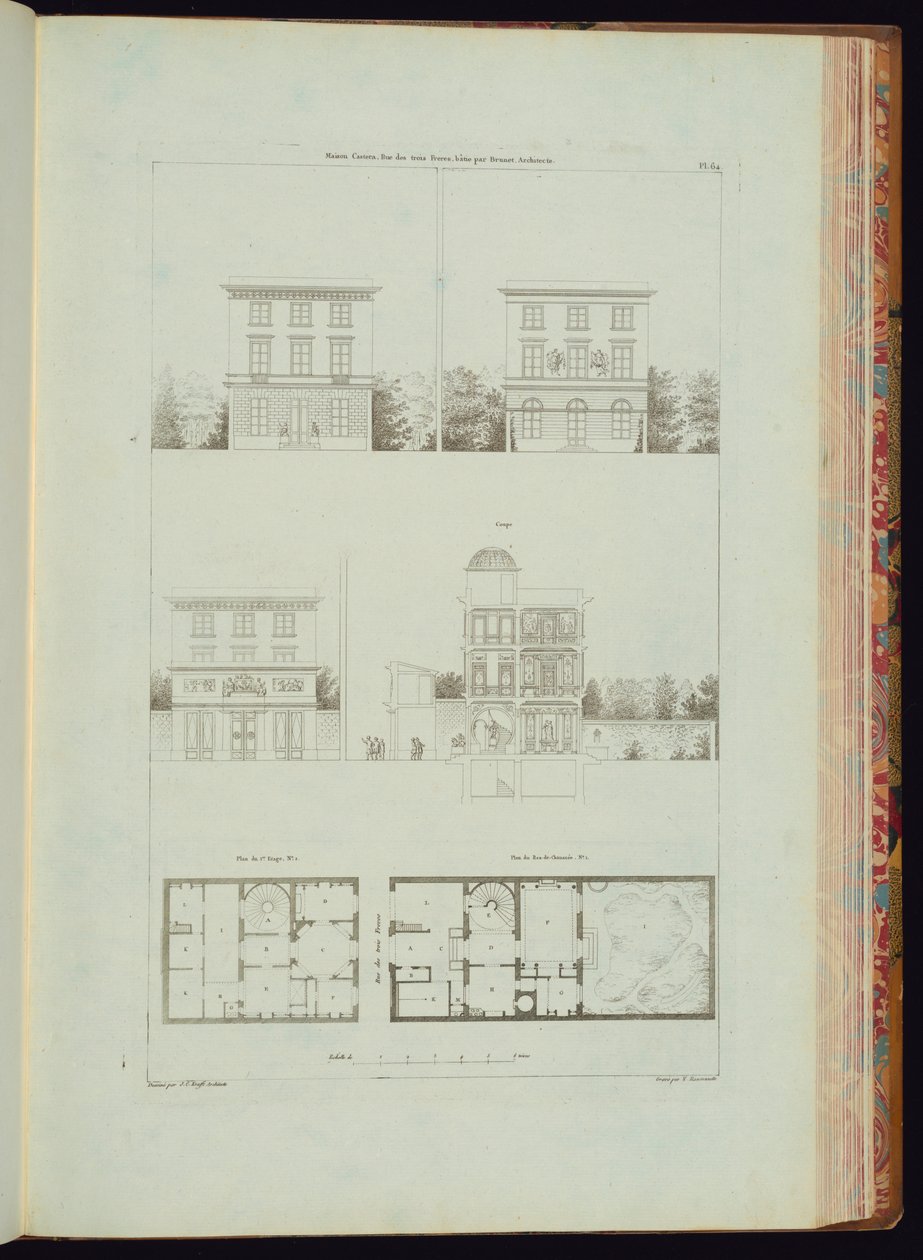 Gebonden prent (Frankrijk) door Engraved by Charles Nicolas Ransonnette