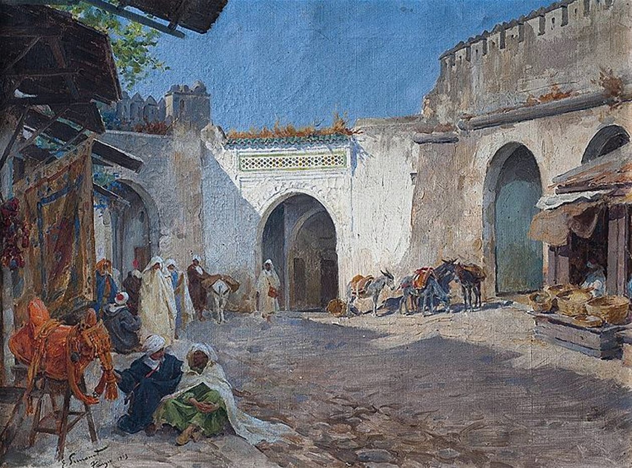 Tangier Markt door Enrique Simonet