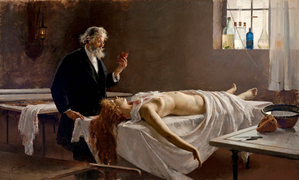 Anatomie van het hart; En ze had een hart!; Autopsie door Enrique Simonet